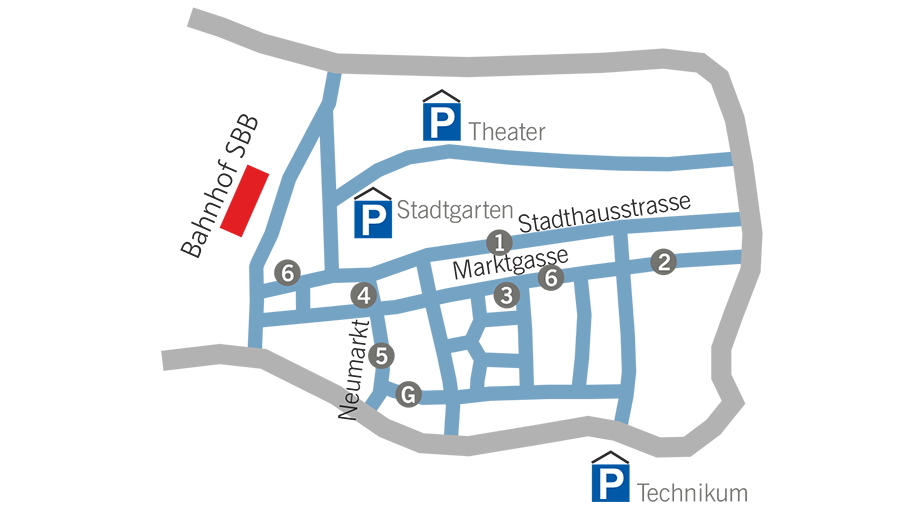 Stadtplan Winterthur